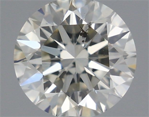 Picture of Natural Diamond 0.51 Carats, Round with Excellent Cut, J Color, SI2 Clarity and Certified by IGI