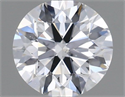 Diamante Natural 0.40 quilates, Redondo , Color D, claridad VS2 y certificado GIA