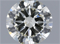 Natural Diamond 0.70 Carats, Round with Very Good Cut, J Color, SI2 Clarity and Certified by IGI