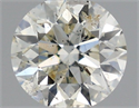 Natural Diamond 0.40 Carats, Round with Very Good Cut, J Color, SI2 Clarity and Certified by IGI