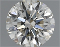 Natural Diamond 0.51 Carats, Round with Excellent Cut, L Color, VVS2 Clarity and Certified by GIA