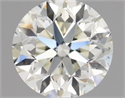 Natural Diamond 0.90 Carats, Round with Very Good Cut, J Color, SI1 Clarity and Certified by IGI