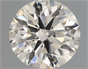 Natural Diamond 0.50 Carats, Round with Excellent Cut, K Color, SI2 Clarity and Certified by GIA