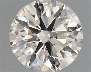 Picture of Natural Diamond 0.50 Carats, Round with Excellent Cut, K Color, SI2 Clarity and Certified by GIA