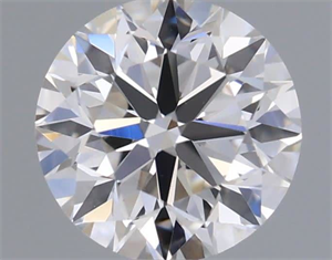 Picture of Natural Diamond 0.50 Carats, Round with Very Good Cut, I Color, VVS2 Clarity and Certified by GIA