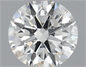 Natural Diamond 0.40 Carats, Round with Excellent Cut, H Color, SI2 Clarity and Certified by IGI