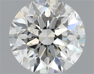 Picture of Natural Diamond 0.40 Carats, Round with Excellent Cut, H Color, SI2 Clarity and Certified by IGI