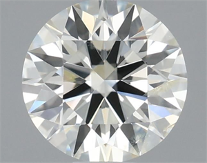 Picture of Natural Diamond 0.70 Carats, Round with Excellent Cut, J Color, SI2 Clarity and Certified by IGI
