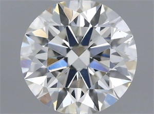 Picture of Natural Diamond 0.60 Carats, Round with Excellent Cut, H Color, VS2 Clarity and Certified by IGI