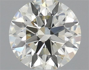 Picture of Natural Diamond 0.52 Carats, Round with Excellent Cut, J Color, VVS2 Clarity and Certified by IGI