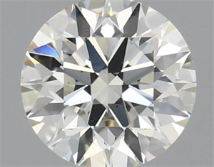 Picture of Natural Diamond 0.51 Carats, Round with Excellent Cut, J Color, VS2 Clarity and Certified by IGI