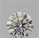 Natural Diamond 0.40 Carats, Round with Excellent Cut, I Color, SI2 Clarity and Certified by IGI