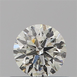 Picture of Natural Diamond 0.40 Carats, Round with Excellent Cut, I Color, SI2 Clarity and Certified by IGI