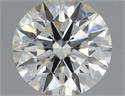Natural Diamond 0.66 Carats, Round with Excellent Cut, I Color, SI2 Clarity and Certified by IGI