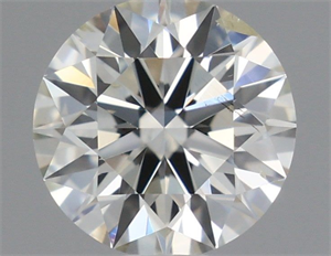 Picture of Natural Diamond 0.66 Carats, Round with Excellent Cut, I Color, SI2 Clarity and Certified by IGI