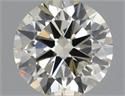 Natural Diamond 0.48 Carats, Round with Excellent Cut, N Color, SI2 Clarity and Certified by IGI