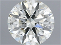 Natural Diamond 0.40 Carats, Round with Excellent Cut, K Color, SI2 Clarity and Certified by IGI
