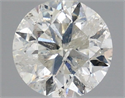 Natural Diamond 0.90 Carats, Round with Very Good Cut, I Color, I1 Clarity and Certified by IGI