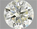 Natural Diamond 1.00 Carats, Round with Very Good Cut, M Color, I1 Clarity and Certified by IGI