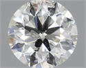 Natural Diamond 0.90 Carats, Round with Excellent Cut, I Color, I1 Clarity and Certified by IGI