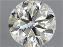 Natural Diamond 1.00 Carats, Round with Very Good Cut, K Color, I1 Clarity and Certified by IGI