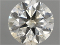 Natural Diamond 1.00 Carats, Round with Excellent Cut, K Color, SI2 Clarity and Certified by IGI