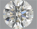 Natural Diamond 0.41 Carats, Round with Excellent Cut, J Color, SI2 Clarity and Certified by IGI