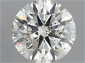 Natural Diamond 0.90 Carats, Round with Excellent Cut, I Color, I1 Clarity and Certified by IGI