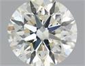 Natural Diamond 0.70 Carats, Round with Excellent Cut, L Color, SI1 Clarity and Certified by IGI