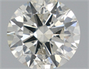 Natural Diamond 0.70 Carats, Round with Excellent Cut, K Color, SI2 Clarity and Certified by IGI