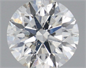 Natural Diamond 0.40 Carats, Round with Excellent Cut, F Color, SI2 Clarity and Certified by IGI