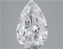 Natural Diamond 3.00 Carats, Pear with  Cut, D Color, SI1 Clarity and Certified by GIA
