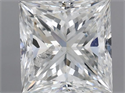 Natural Diamond 1.51 Carats, Princess with  Cut, G Color, I1 Clarity and Certified by IGI