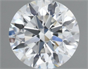 Natural Diamond 0.75 Carats, Round with Excellent Cut, F Color, SI1 Clarity and Certified by GIA