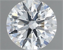 Natural Diamond 0.72 Carats, Round with Excellent Cut, H Color, SI1 Clarity and Certified by GIA