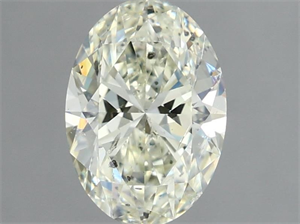 Picture of Natural Diamond 1.50 Carats, Oval with  Cut, J Color, SI2 Clarity and Certified by IGI