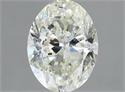 Natural Diamond 1.50 Carats, Oval with  Cut, I Color, SI2 Clarity and Certified by IGI