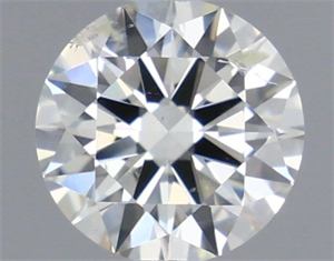 Picture of Natural Diamond 0.43 Carats, Round with Excellent Cut, K Color, SI2 Clarity and Certified by IGI