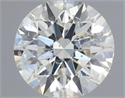 Natural Diamond 0.40 Carats, Round with Excellent Cut, J Color, SI2 Clarity and Certified by IGI