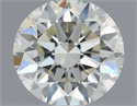 Natural Diamond 0.43 Carats, Round with Excellent Cut, J Color, VVS2 Clarity and Certified by IGI