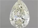 Natural Diamond 1.00 Carats, Pear with  Cut, J Color, SI1 Clarity and Certified by IGI