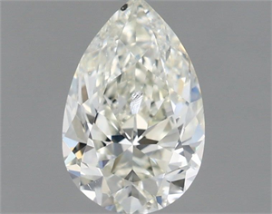 Picture of Natural Diamond 1.00 Carats, Pear with  Cut, I Color, SI2 Clarity and Certified by IGI