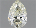 Natural Diamond 0.90 Carats, Pear with  Cut, K Color, VVS2 Clarity and Certified by IGI