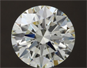 Natural Diamond 3.09 Carats, Round with Excellent Cut, M Color, SI1 Clarity and Certified by GIA