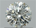 Diamante Natural 0.57 quilates, Redondo , Color K, claridad SI2 y certificado GIA