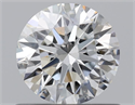 Natural Diamond 0.71 Carats, Round with Excellent Cut, H Color, SI2 Clarity and Certified by GIA