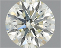 Natural Diamond 0.70 Carats, Round with Excellent Cut, N Color, VS2 Clarity and Certified by IGI