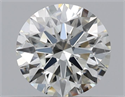 Natural Diamond 0.44 Carats, Round with Excellent Cut, K Color, VS2 Clarity and Certified by GIA