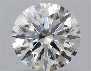 Picture of Natural Diamond 0.44 Carats, Round with Excellent Cut, K Color, VS2 Clarity and Certified by GIA