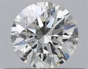 Picture of Natural Diamond 0.43 Carats, Round with Excellent Cut, J Color, VS1 Clarity and Certified by GIA